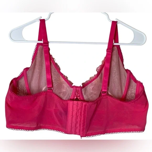 Torrid Pink Underwire Bra with Lace Detailing - Picture 3 of 9